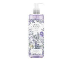 Woods of Windsor Lavante per le mani alla lavanda, Sapone idratante con note di patchouli e muschio, Sapone liquido per le mani con pompetta per aiutare ad ammorbidire, Profumo di lavanda 350 ml