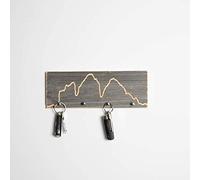 WOODS portachiavi in legno anticato - Tre Cime di Lavaredo | realizzato a mano in Baviera | vari modelli a scelta | portachiavi con barra decorativa | decorazione di montagna 30 cm