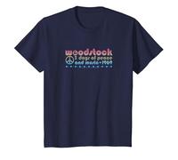 Woodstock - 3 Giorni 1969 Maglietta, Bambini, Navy, 4 Anni