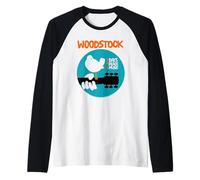 Woodstock Bird in a Circle Maglia con Maniche Raglan