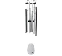 Woodstock Chimes Signature Collection, Campane del Paradiso, argento, 81,3 cm, Decor Designs, campane a vento per esterni, patio, casa o giardino (BPMS)