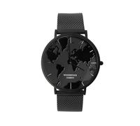 Woodstock Zambon® Orologio Unisex Black Hole Impermeabile - Design Minimalista con Quadrante Nero, Cassa in Acciaio Inossidabile 36mm o 32mm e Cinturino Regolabile (32mm)