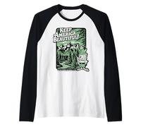 Woodsy Owl Keep America Beautiful Grand Teton National Park Maglia con Maniche Raglan