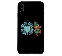 Woodsy Owl Keep Our Planet Clean Vintage Artwork Custodia per iPhone XS Max