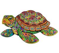 WOODVIO - Puzzle in legno per adulti e bambini - Tartaruga, 171 pezzi (31x52cm)
