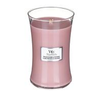 Candela profumata WoodWick Pressed Blooms & Patchouli con stoppino in legno 609,5 g