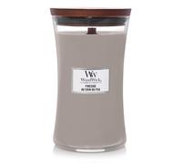 WoodWick candela grande profumata con stoppino scoppiettante Fireside Durata