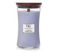 Candela profumata WoodWick Lavender Spa con stoppino in legno 609,5 g