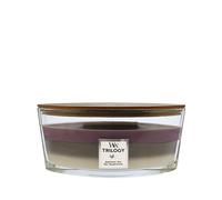 WoodWick Trilogy Candela profumata Ellipse con stoppino crepitante | Amethyst Sky | Durata della fragranza: fino a 50 ore