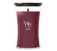 WoodWick Candela profumata | Candela a clessidra grande | Dark Cherry | Regali perfetti per donne