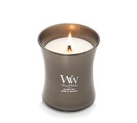 WoodWick Candela profumata con stoppino scoppiettante | Candela a clessidra media Melanite Mist | Candele a lunga durata: fino a 60 ore | Regalo perfetto per le donne