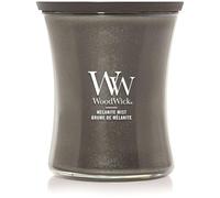 WoodWick Candela profumata con stoppino scoppiettante | Candela a clessidra media Melanite Mist | Candele a lunga durata: fino a 60 ore | Regalo perfetto per le donne