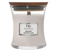 WoodWick Candela profumata Hourglass mini con stoppino crepitante | Tè bianco e gelsomino | Durata della fragranza: fino a 20 ore