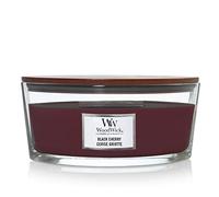 Candela profumata WoodWick Black Cherry con stoppino in legno 453,6 g