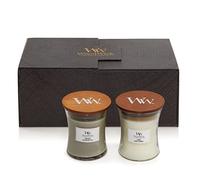 Woodwick Set regalo di candele (camino, lino) - 275,0 g