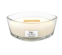 Candela profumata WoodWick Island Coconut con stoppino in legno 453,6 g