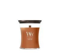 Woodwick Saffron Smoke candela profumata con stoppino in legno 275 g