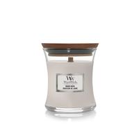 WoodWick Candela profumata Hourglass mini con stoppino crepitante | Tè bianco e gelsomino | Durata della fragranza: fino a 20 ore