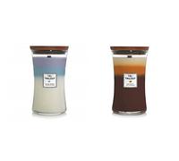 Woodwick Hourglass Trilogy Candela Profumata Grande con Stoppino Scoppiettante, Rifugio di Pace, Fino A 130 Ore, Cera & Trilogy candela grande profumata con stoppino scoppiettante