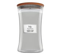 Woodwick Lavender & Cedar candela profumata con stoppino in legno 610 g