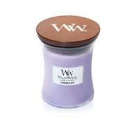 WoodWick Candela profumata Hourglass media con stoppino crepitante | Lavender Spa | Durata della fragranza: fino a 60 ore
