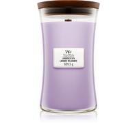 Candela profumata WoodWick Lavender Spa con stoppino in legno 609,5 g