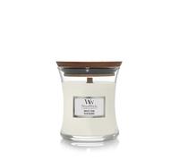 Woodwick - Hourglass Candles White Teak 85g - SMALL - Candele profumate