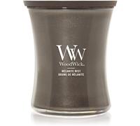 WoodWick Candela profumata con stoppino scoppiettante | Candela a clessidra media Melanite Mist | Candele a lunga durata: fino a 60 ore | Regalo perfetto per le donne