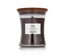 Candela profumata WoodWick Black Cherry con stoppino in legno 275 g