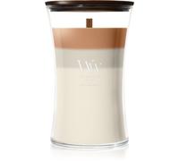 Woodwick Trilogy Café Macchiato candela profumata con stoppino in legno 610 g