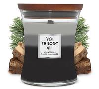 WoodWick Trilogy Medium Hourglass Candles Candela profumata 275 g variante Warm Woods