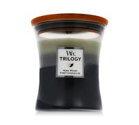 WoodWick Trilogy Medium Hourglass Candles Candela profumata 275 g variante Warm Woods