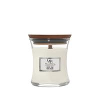 Woodwick - Hourglass Candles White Teak 85g - SMALL - Candele profumate