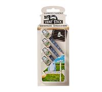Woodwick Yankee Candle Vent Sticks Profumatori per Auto | Clean Cotton | Confezione da 4 | Si attaccano alle bocchette dell'Aria del Veicolo