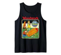 Woodwork Coffin Sarcastic Retro Vintage Funny Adult Humor Canotta