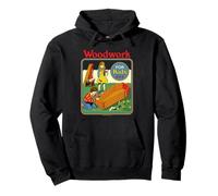 Woodwork Coffin Sarcastic Retro Vintage Funny Adult Humor Felpa con Cappuccio