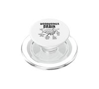 Woodworker Brain Funny Dad Pensieri Anatomia Fathers Day PopSockets PopGrip per MagSafe