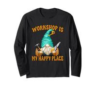 Woodworker Funny Saying Woodworking GNOME for Carpenters Maglia a Manica