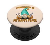 Woodworker Funny Saying Woodworking Gnome For Carpenters PopSockets PopGrip Adesivo