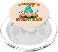 Woodworker Funny Saying Woodworking Gnome For Carpenters PopSockets PopGrip per MagSafe