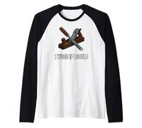 Woodworker Pun I Wood If I Could Carpenter Humor Maglia con Maniche Raglan