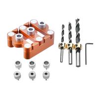 Woodworking Center Finder Kit - Woodturning Center Finder - Woodworking Doweling Jig Kit - Holes Puncher Centering Jig - Accurate Wood Working Hand Drill Guide Tool For Enthusiasts, Beginners