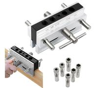 Woodworking Drill Guide, Doweling Drill Guide Tool, Portable Drill Block, Center Doweling Jig, Professional Centering Doweling Jig Kit for Woodworking Projects and Accuracy in Your Drilling