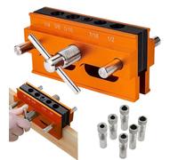 Woodworking Drill Guide, Doweling Drill Guide Tool, Portable Drill Block, Center Doweling Jig, Professional Centering Doweling Jig Kit for Woodworking Projects and Accuracy in Your Drilling