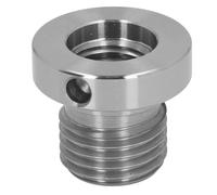 Woodworking Lathe Spindle Adapter | 33mm Male to 25mm Female Thread Stainless Steel Reducing Sleeve | Spindle Extension for Stable Connection | Compact 48mm Design