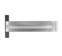 Woodworking Marking T Ruler, Carpenter Positioning Scribing Ruler in Stainless Steel, High Accuracy Measuring Gauge with Clear Metric Scale for Woodworking Projects (200mm)