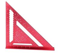 Woodworking Measuring Ruler | Aluminum Alloy with Etched Scale & Oxidation Protective | 12 Inch Carpentry Square for Furniture/Framing/DIY Projects