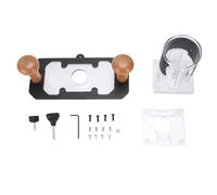 Woodworking Router Base, Aluminum Alloy Trimmer Base with Transparent Protective Cover, Milling Base for Various Woodworking Devices