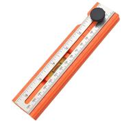 Woodworking Ruler - 6,57 x 1,46 Inches Scribe Tool For Carpentry, Measuring Ruler Tool for Woodworking, 360° Rotatable Head Handheld Gadget Sheet Metal Processing Wood Crafting Renovation