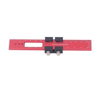 Woodworking Ruler Alluminio in lega di alluminio Preciso binario segnalino righello con slitta rossa nera 160mm 6,3 pollici